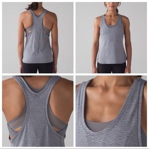 Lululemon Grey Tank with Built-in Bra